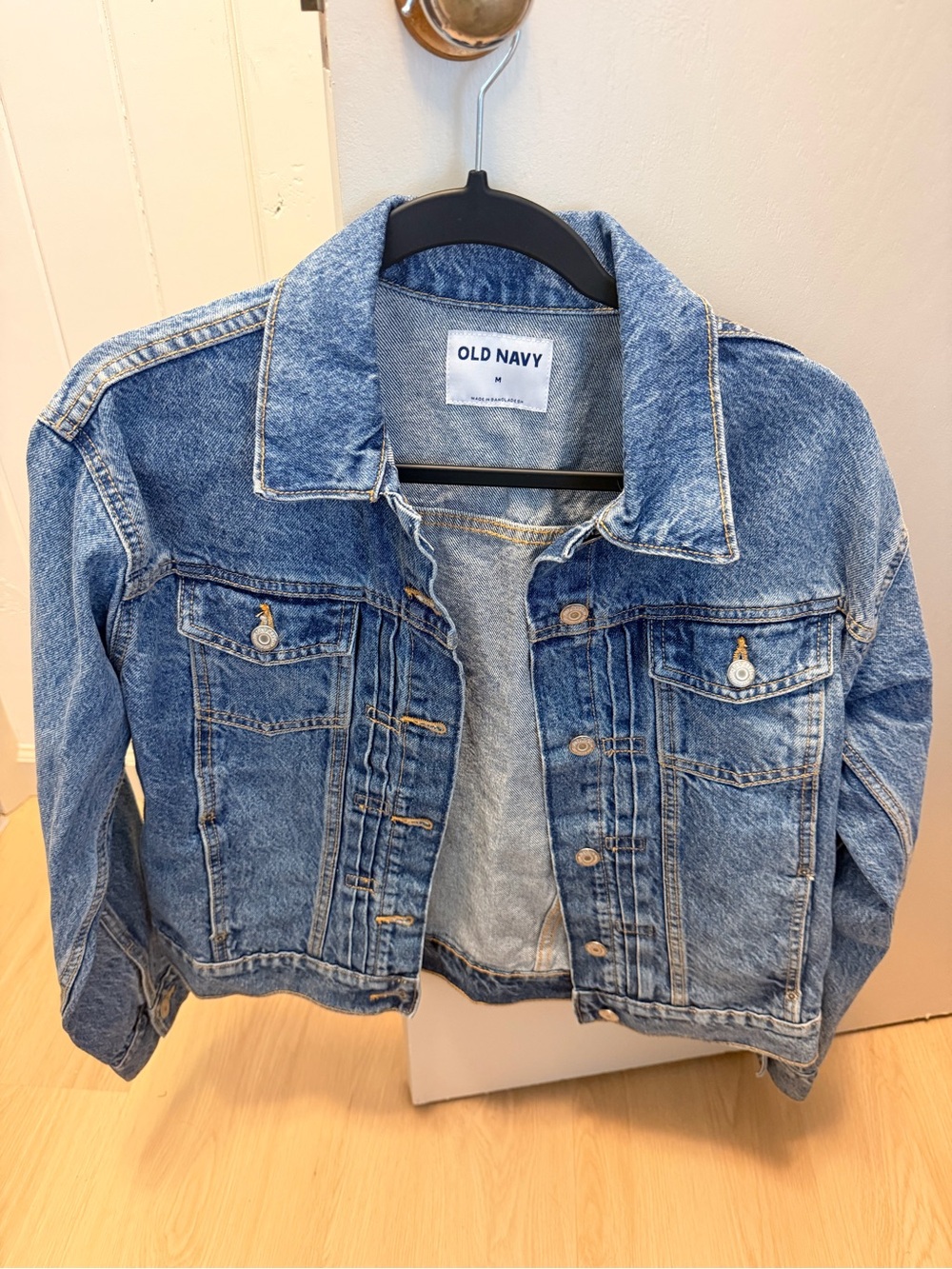 Old Navy Medium Wash Blue Denim Jacket